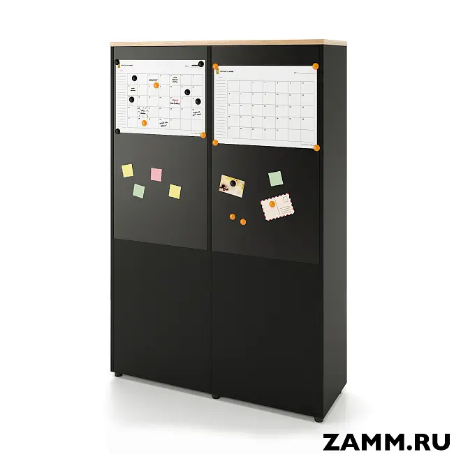 Локер ZAMM (шкаф-купе) 5 полок.1 с.: шт., 2 с..: 5 полок. Опоры рег-е 1200 (Ш:1200, Г:414, В:1812)