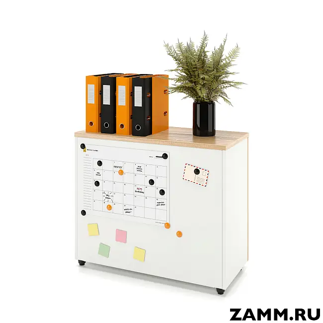Шкаф ZAMM распашной 2 полки, 2 двери. На регулируемых опорах 900 (Ш:900, Г:414, В:747)