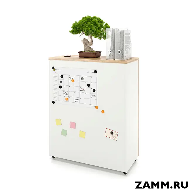 Шкаф ZAMM распашной 3 полки, 2 двери. На регулируемых опорах 900  (Ш:900, Г:414, В:1117)