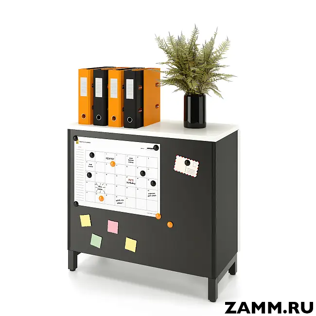 Шкаф ZAMM распашной 2 полки, 2 двери. На металлокаркасе 900 (Ш:900, Г:414, В:831)